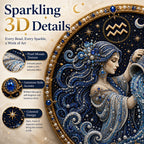 Create Your Own Celestial Masterpiece — 12 Zodiac Signs Bead Art DIY Kit ♈🌙