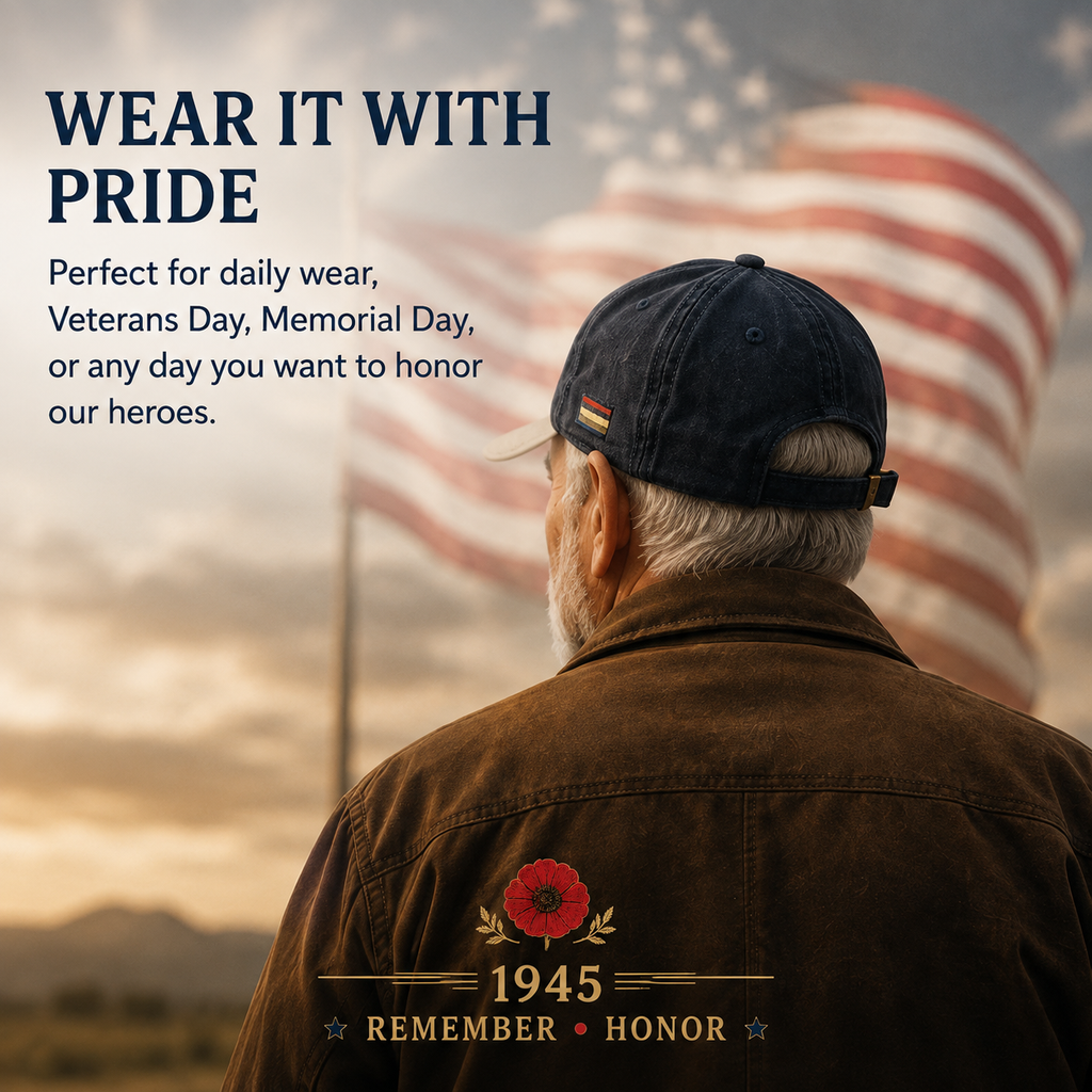 🎖️🌺 The Legacy of a Generation – Poppy Hat in Memory of 1945