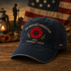 🎖️🌺 The Legacy of a Generation – Poppy Hat in Memory of 1945