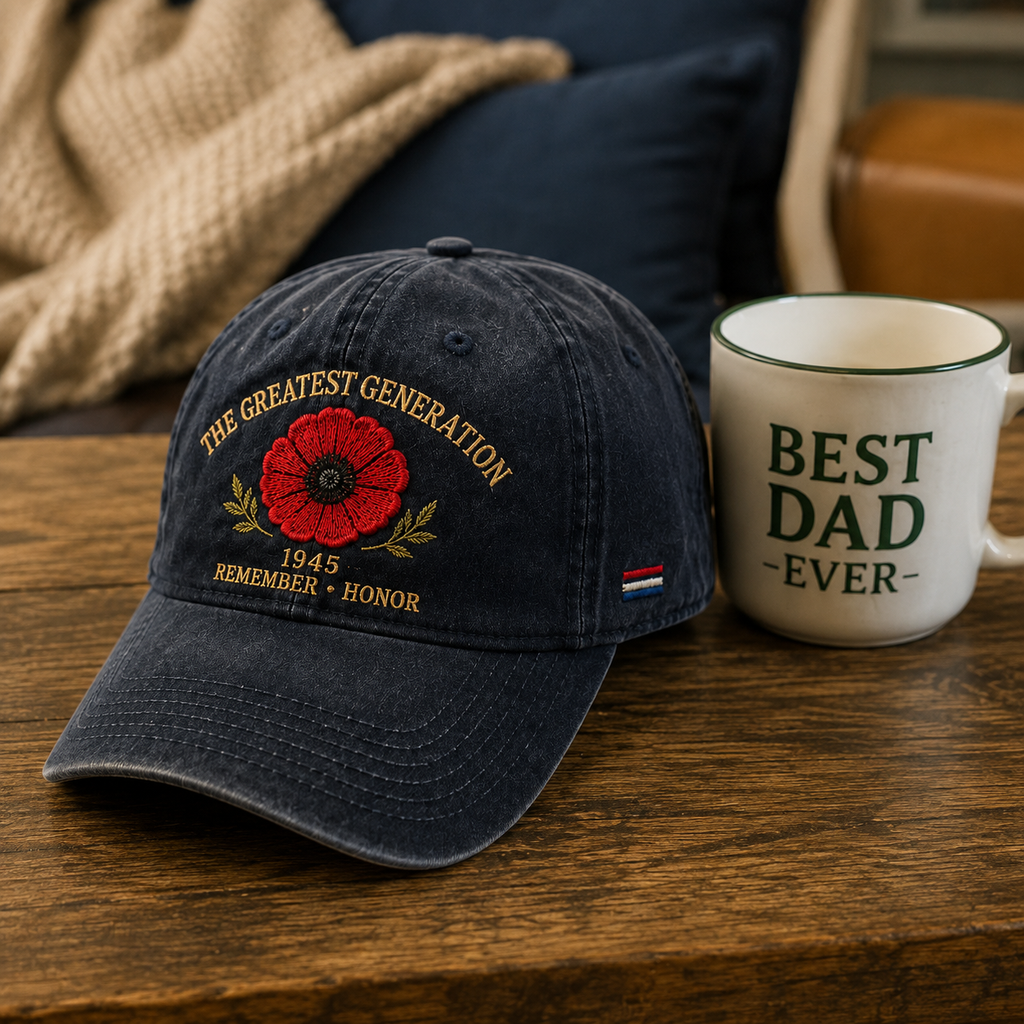 🎖️🌺 The Legacy of a Generation – Poppy Hat in Memory of 1945