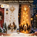 ✨Last Day 49% OFF✨✝️ Bethlehem Star of Faith™ – 30 inch High Lighted Nativity Wall Decor