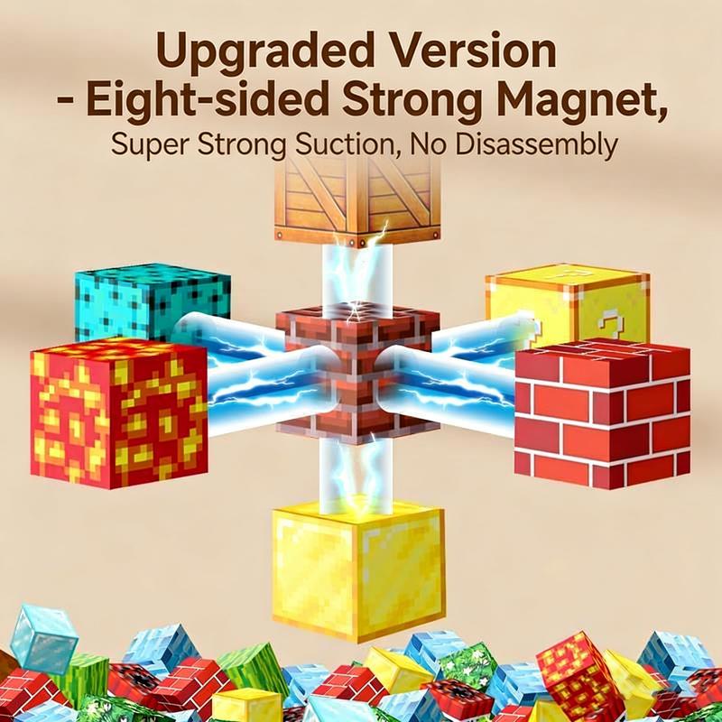 Pixel Builder Magnetic Blocks – Create Your Own Worlds