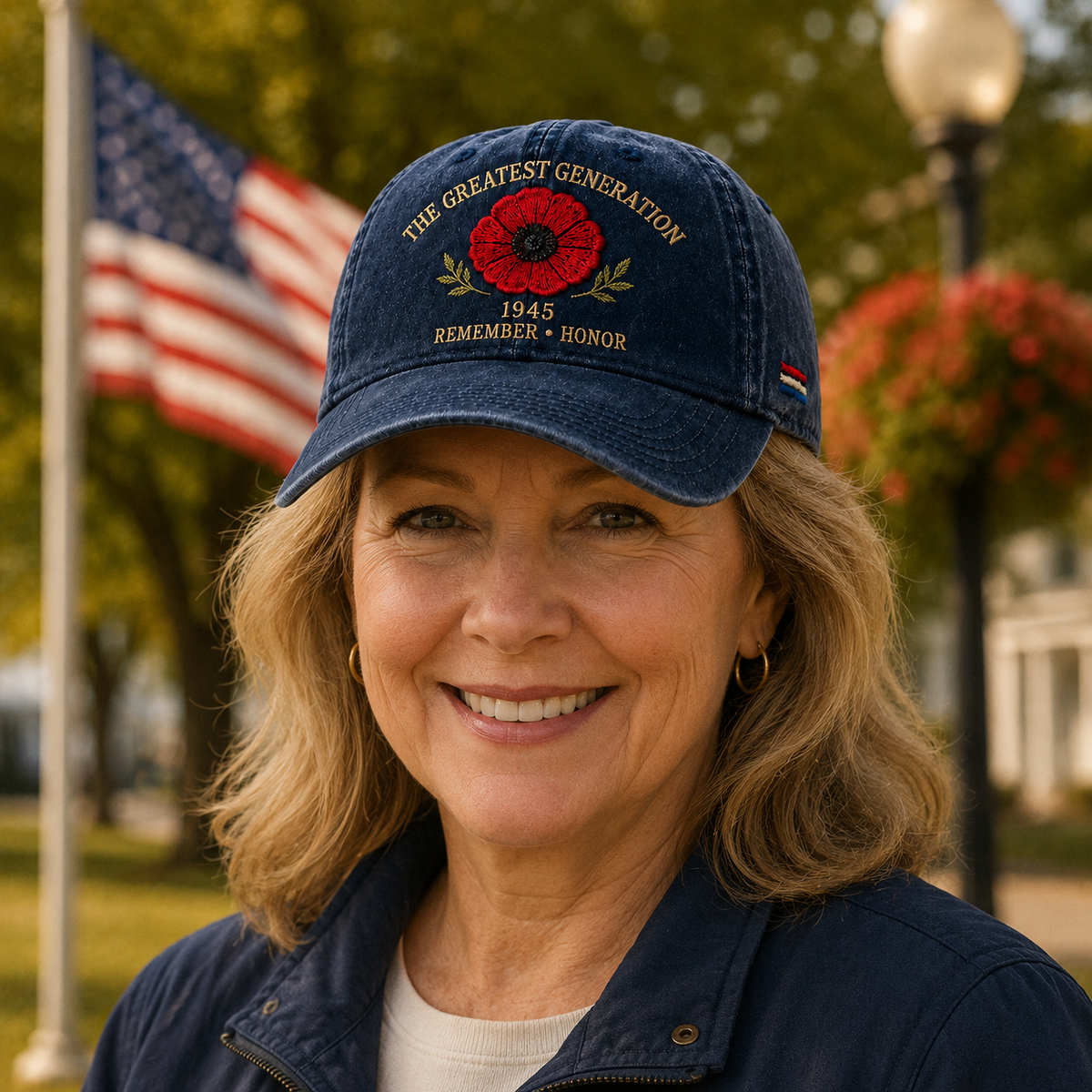 🎖️🌺 The Legacy of a Generation – Poppy Hat in Memory of 1945