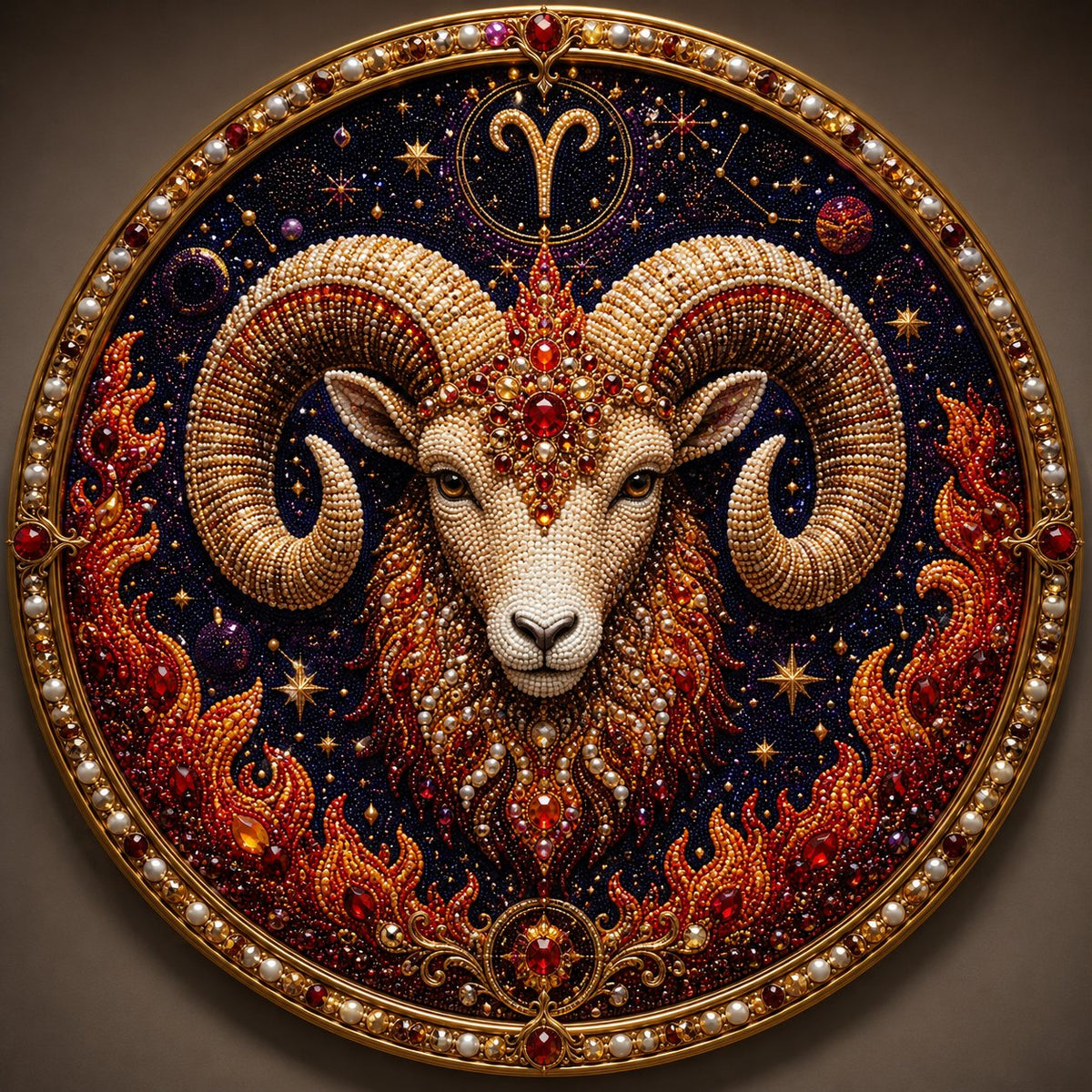 Create Your Own Celestial Masterpiece — 12 Zodiac Signs Bead Art DIY Kit ♈🌙