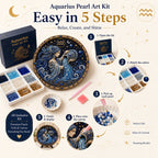 Create Your Own Celestial Masterpiece — 12 Zodiac Signs Bead Art DIY Kit ♈🌙